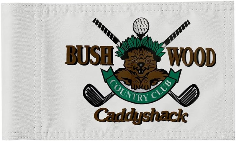 2BUT Standard Bushwood Country Club Golf Pin Flag Practic Putting Green Golf Flag For Backyard Garden Double-Sewn 600D Nylon Miniature Pin Flag Regulation Tube Flag(BWD 20"X13") - Image 1